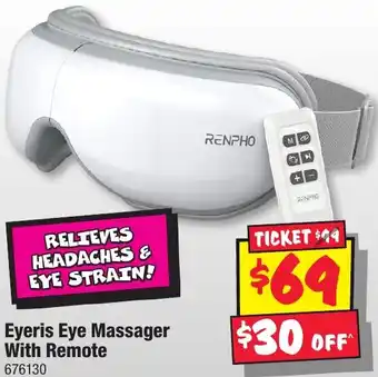 JB Hi-Fi Eyeris Eye Massager With Remote offer