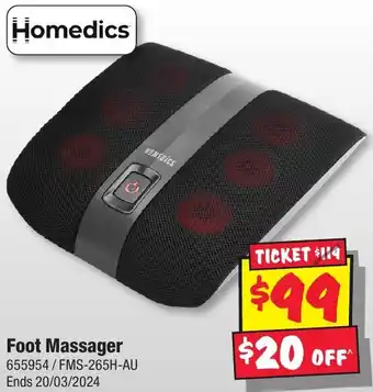 JB Hi-Fi Foot Massager offer