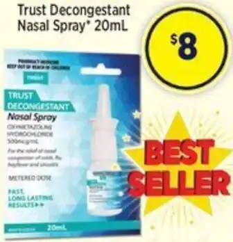 Star Discount Chemist Trust Decongestant Nasal Spray 20mL offer