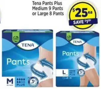 Star Discount Chemist Tena Pants Plus Medium 9 Pants or Large 8 Pants offer