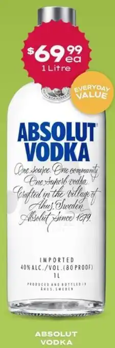 Thirsty Camel ABSOLUT VODKA offer