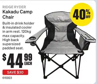 SuperCheap Auto Kakadu Camp Chair offer