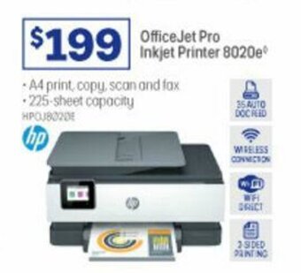 Officeworks OfficeJet Pro Inkjet Printer 8020e offer