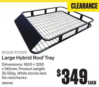 SuperCheap Auto Large Hybrid Roof Tray offer