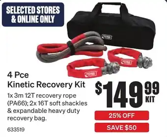 4 Pce Kinetic Recovery Kit