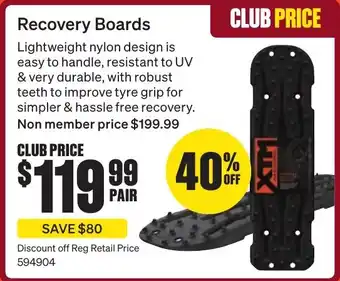 Recovery Boards