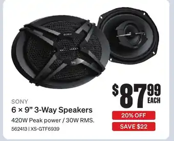 SuperCheap Auto 6 x 9" 3-Way Speakers offer