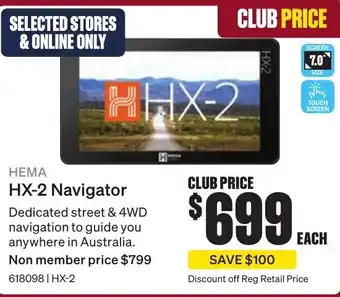 SuperCheap Auto HX-2 Navigator offer