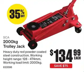 SuperCheap Auto 2000kg Trolley Jack offer