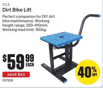 SuperCheap Auto Dirt Bike Lift offer