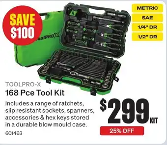 168 Pce Tool Kit