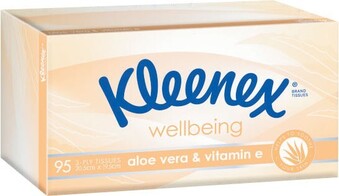 Coles Kleenex 3 Ply Wellbeing Facial Tissues 85 Pack-95 Pack offer
