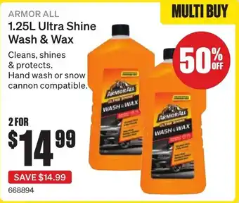 SuperCheap Auto 1.25L Ultra Shine Wash & Wax offer