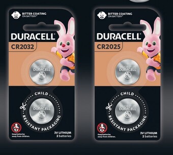 Duracell Specialty 2025 & 2032 2 Pack Lithium Batteries