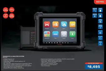 Burson Auto Parts DIAGNOSTIC & ANALYSIS SYSTEM offer