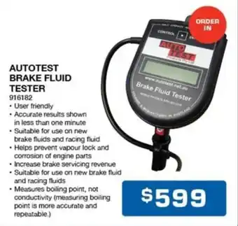 Burson Auto Parts AUTOTEST BRAKE FLUID TESTER offer