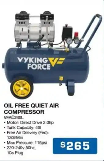 Burson Auto Parts OIL FREE QUIET AIR COMPRESSOR offer