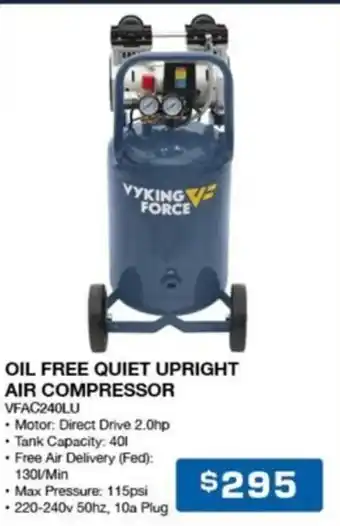 Burson Auto Parts OIL FREE QUIET UPRIGHT AIR COMPRESSOR offer