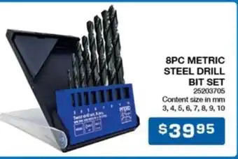 Burson Auto Parts 8PC METRIC STEEL DRILL BIT SET offer