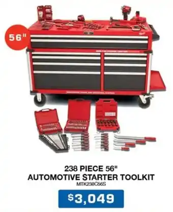 Burson Auto Parts 238 PIECE 56" AUTOMOTIVE STARTER TOOLKIT offer
