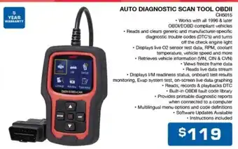 Burson Auto Parts AUTO DIAGNOSTIC SCAN TOOL OBDII offer