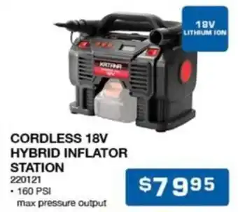 CORDLESS 18V HYBRID INFLATOR STATION