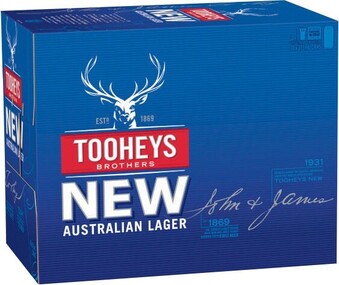 Coles Tooheys New Block Cans 30x375mL offer