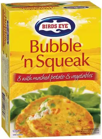 IGA Birds Eye Bubble 'n Squeak 620g or Corn Fritters 500g offer