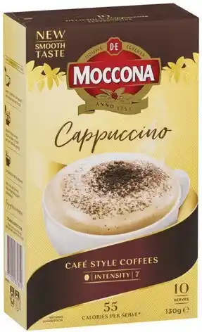 IGA Moccona Coffee Sachets 8‑10 Pack Selected Varieties offer