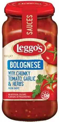 IGA Leggo’s Pasta Sauce 490-500g Selected Varieties offer