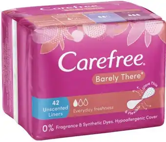 IGA Carefree Barely There Unscented Liners 42 Pack offer