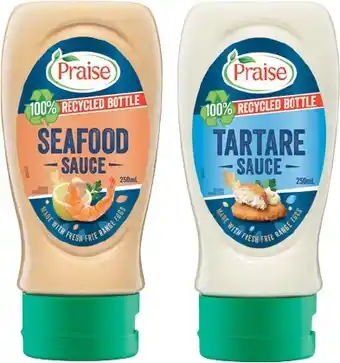 IGA Praise Tartare or Seafood Sauce 250mL offer