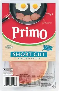 IGA Primo Wood Smoked Short Cut Rindless Bacon 175g offer