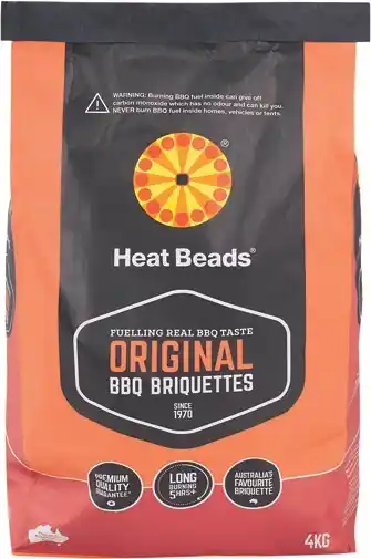 IGA Heat Beads Original BBQ Briquettes 4kg offer