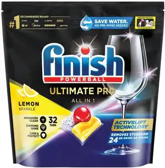 IGA Finish Ultimate Pro All in 1 Dishwashing Tablets 32‑34 Pack Selected Varieties offer