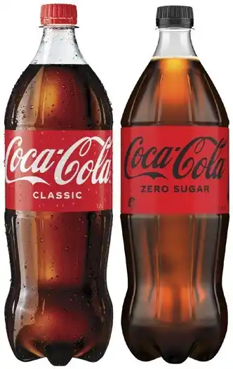 Coles Coca-Cola, Fanta or Sprite Soft Drink 1.25 Litre offer