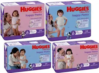 Coles Huggies Bulk Nappy Pants 24 Pack-36 Pack offer