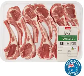 Coles Coles Australian Lamb Cutlets offer