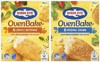 Coles Birds Eye Oven Bake Fish Fillets 425g offer