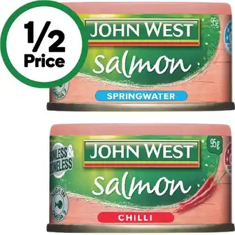 Woolworths John West Salmon Tempters 95g offer