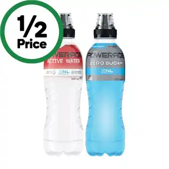 Woolworths Powerade Drink Flo Cap 600ml or Powerade Active Water 600ml offer