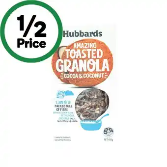 Woolworths Hubbards Muesli, Granola or Clusters 450g offer