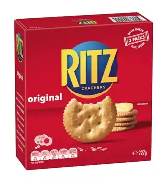 Coles Ritz Crackers 227g offer