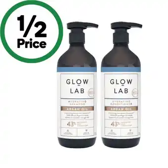 Woolworths Glow Lab Shampoo or Conditioner 600ml offer