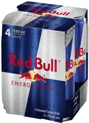 Coles Red Bull Energy Drink 4x250mL offer