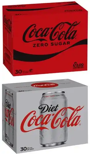 Coles Coca-Cola Soft Drink 30x375mL offer