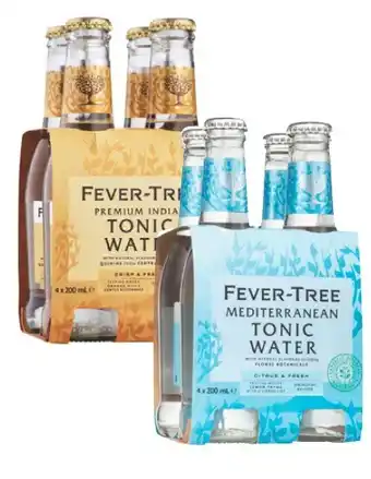 Coles Fever Tree Tonic or Soda Water 4x200mL offer