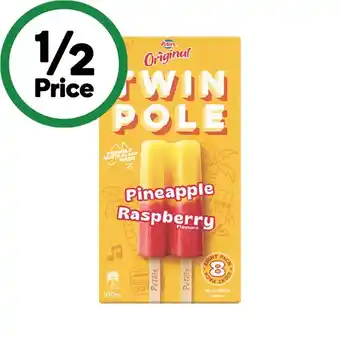 Woolworths Peters Twin Pole 544-590ml Pk 8 – From the Freezer offer