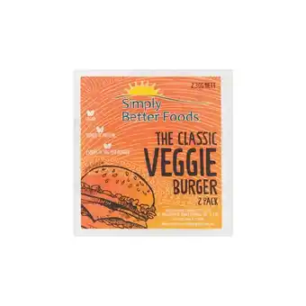 Woolworths The Classic Veggie Burger 230g Pk 2 – From the Fridge offer