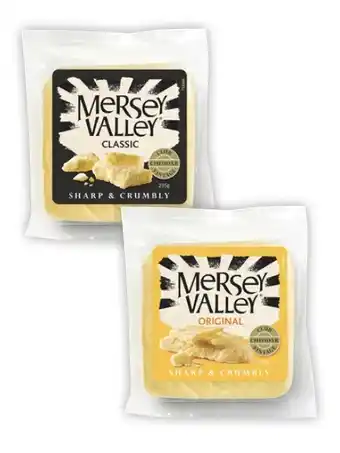 Coles Mersey Valley Cheese 235g offer